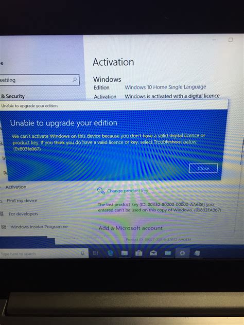 Error 0xc004f050 When Trying To Upgrade To Windows 10 Pro Microsoft