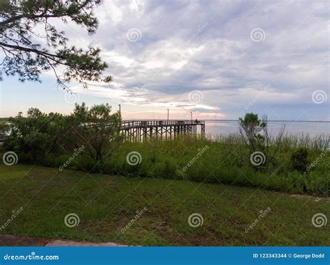 Aerial View Of Bayfront Park And Mobile Bay Stock Photo Image Of