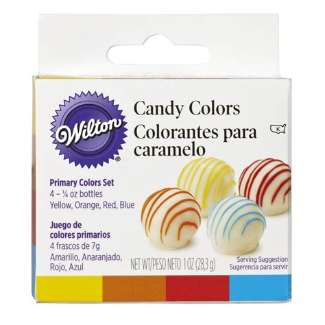 Wilton Candy Decorating Primary Colors Set 1 Oz