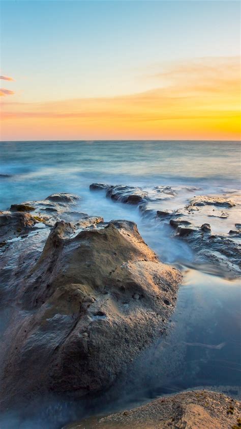 Oregon Landscape Sunset Rocks Ocean Sea Iphone X 876543gs