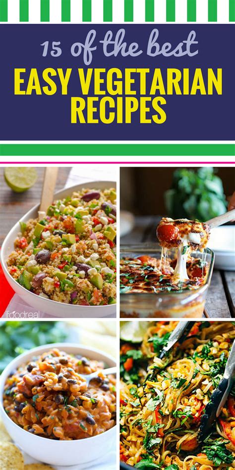 15 Easy Vegetarian Recipes - My Life and Kids