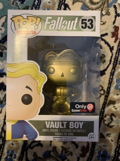 Funko Pop Games Fallout Vault Boy Gold Variant Vinyl Figure 10cm