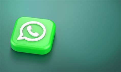 3d Rendering Des Whatsapp Logos Premium Foto