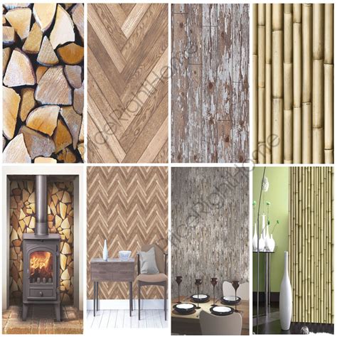 See more ideas about contemporary wallpaper, wallpaper, wall coverings. MODERN WOODEN WOOD WALLPAPER FEATURE WALL / WHOLE ROOM ...