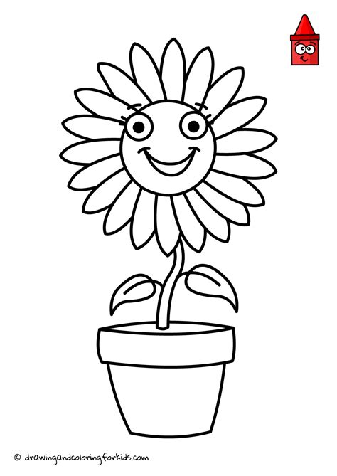 Drawing Flowers For Kids Drawing Flowers Step By Step Learning