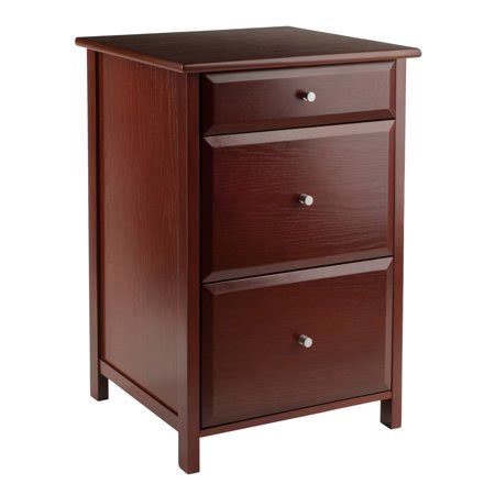 Wood 3 drawer filing cabinets. Winsome Wood Delta Home Office File Cabinet, Walnut Finish ...