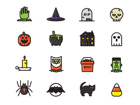 Free Halloween Icon Set Halloween Icons Halloween Tattoos Themes App