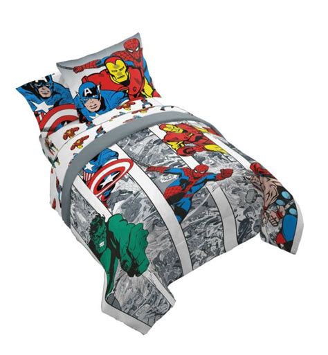 Jay Franco Marvel Avengers Comic Cool 7 Piece Full Bed Set