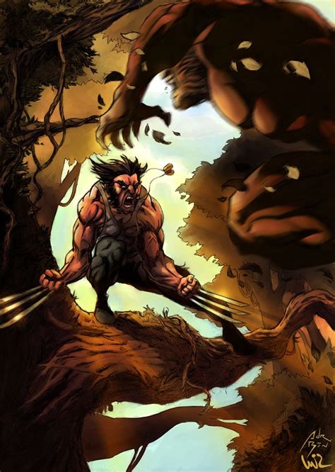 Wolverine Vs Sabertooth Colors By Adr Ben On Deviantart Sabertooth