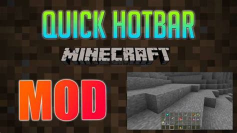 Quick Hotbar Mod For Minecraft 18 Minecraftio