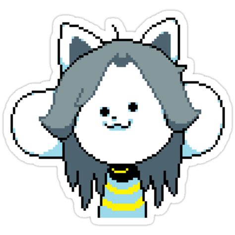 Undertale Temmie Shop Stickers By Hallowedflux Redbubble