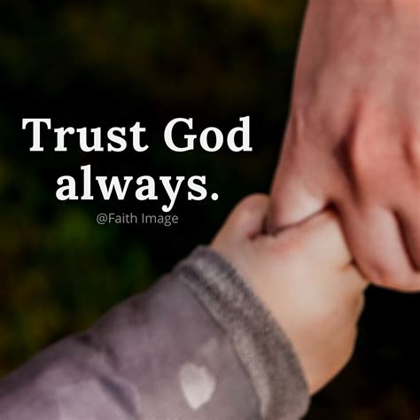 Trust God always