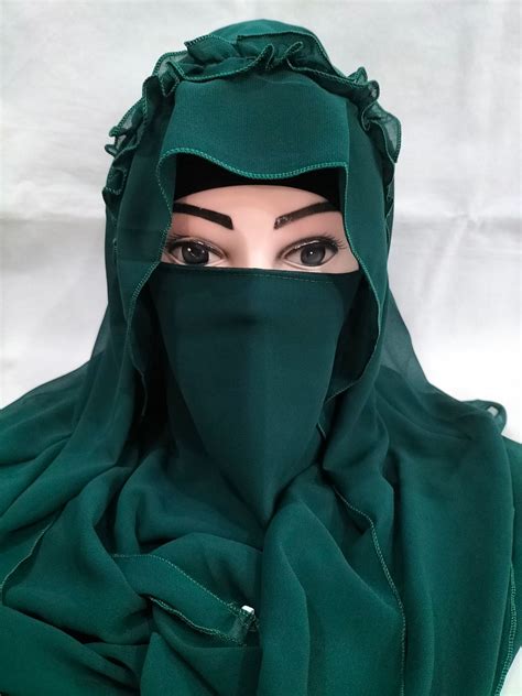 Crown Ready To Wear Niqab Sea Green SuZain Hijabs
