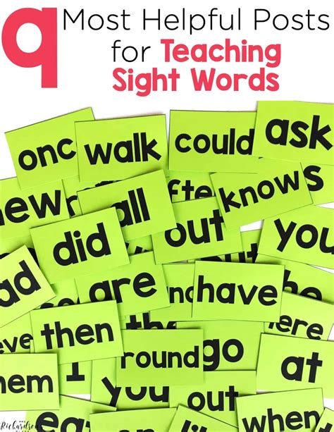 Teaching Sight Words The Top 9 Most Helpful Posts