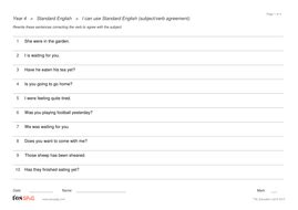 Not sure where to start? Standard English Question Sheets - Year 4 Spag | Teaching ...