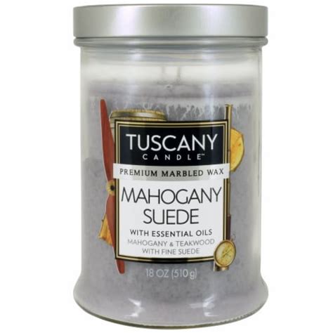 Tuscany Jar Candle Mahogany Suede 18 Ounces Kroger