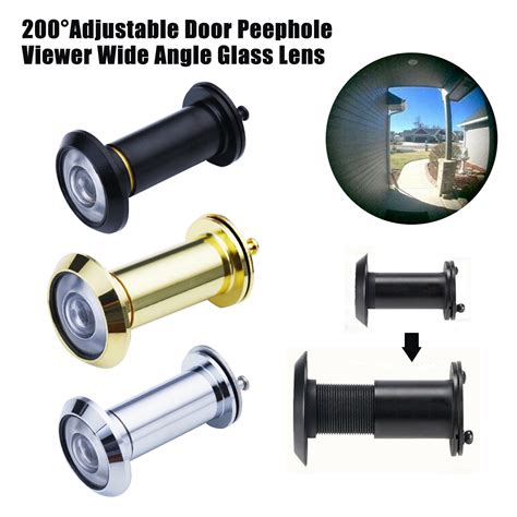 home security optical glass 220 degree wide angle peephole door scope viewer door viewer door