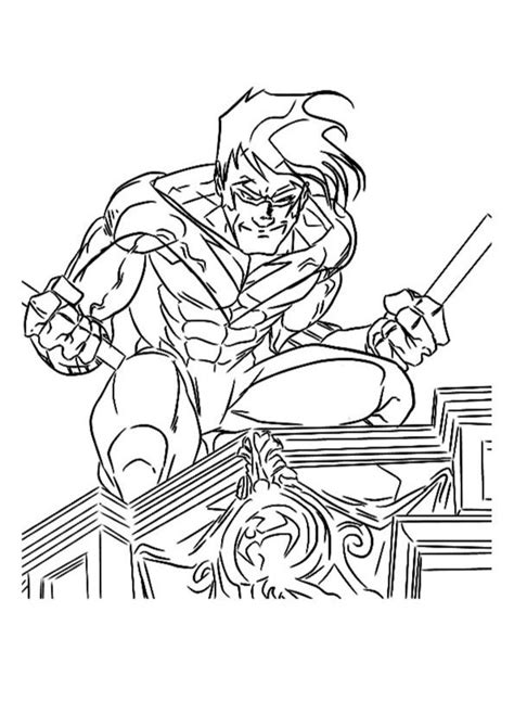 Lego Nightwing Coloring Pages