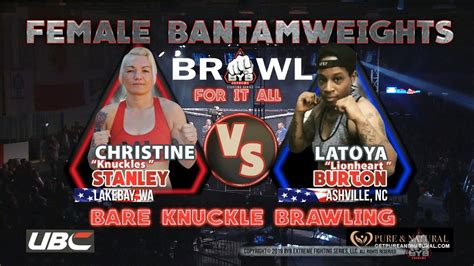Female Bare Knuckle Fight This Is Must See Tv Latoya Lionheart Vs Christina Knuckles