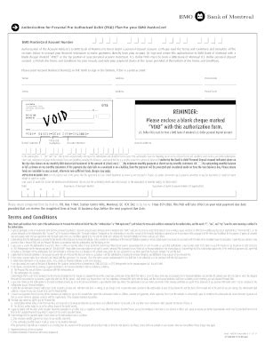 We did not find results for: Bmo Pre Authorized Debit Form - Fill Online, Printable, Fillable, Blank | pdfFiller