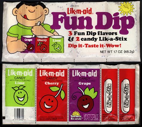 Fun Dip And Lik M Aid A Powdery Sugar Filled Retrospective