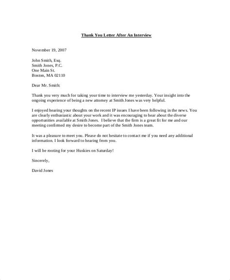 Don't worry, this interview thank you note should be short and sweet. Thank You Letter After Interview - 1+ Free Word, PDF Documents Download | Free & Premium Templates