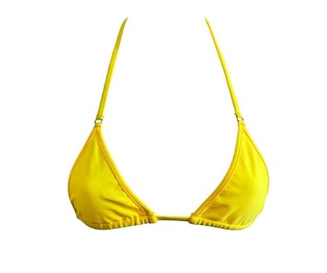 Mango Tango Yellow Micro Bikini Top Sexy String Swimwear Etsy Australia
