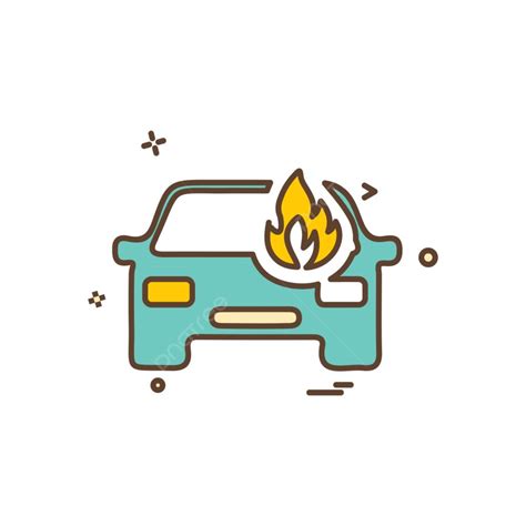 Car On Fire Clipart Hd Png Car Fire Icon Design Vector Travel Web