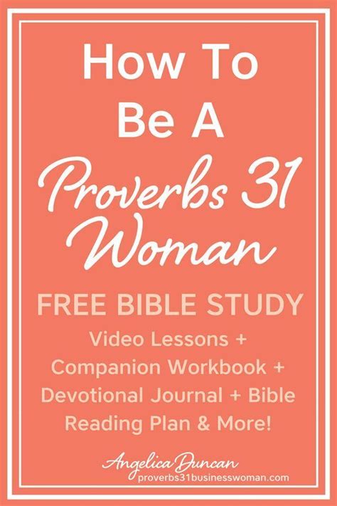 Proverbs 31 Woman Bible Study Bible Studies For