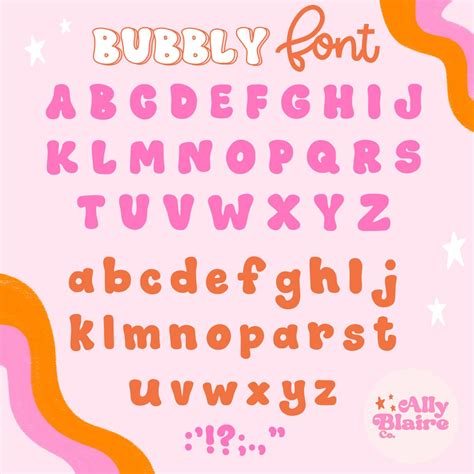 Bubbly Font Bubble Letter Fonts Cool Fonts Alphabet Cute Fonts