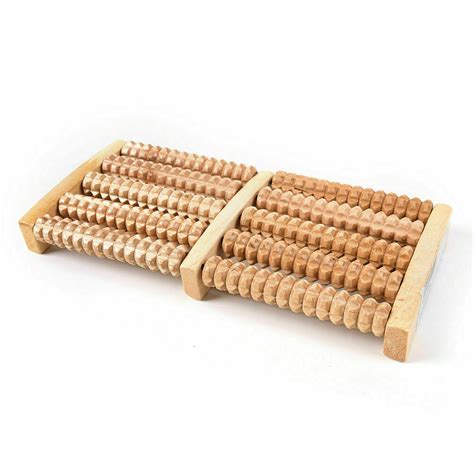 Wooden Roller Foot Massager Stress Relief Health Therapy Relax 5roller Us Seller Ebay