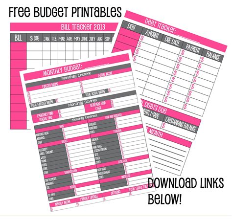 images   printable weekly budget sheets  printable