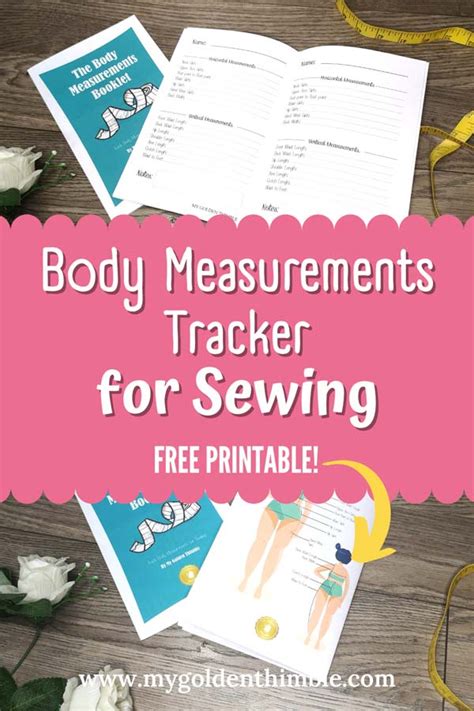 Free Body Measurements Chart For Sewing Printable Pdf Booklet Sewing