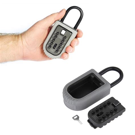 10 Digit Portable Padlock Key Safe Box With Combination Locksafe Store