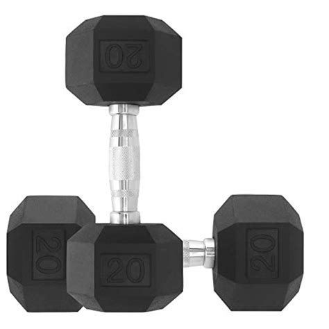 Shap 25 Lb Dumbbell Single Rubber Hex Dumbbell Weighs 25 Pound With