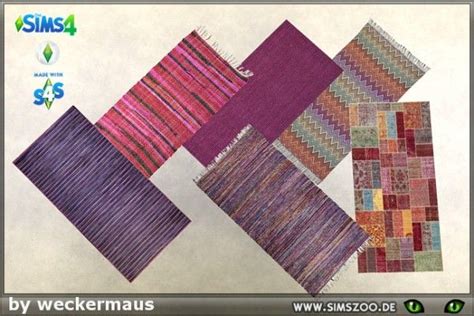 Blackys Sims 4 Zoo My Stisches Magenta Rugs By Weckermaus • Sims 4