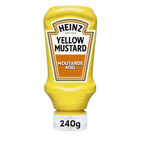 Heinz Yellow Mustard Honey Flacon 240g X 8