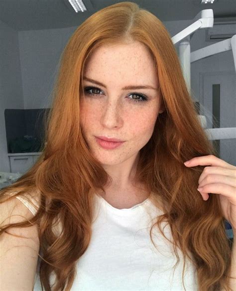 Redheads Ginger Long Hair Styles Portrait Female Pretty Model Photo Beauty