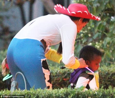 Sandra Bullock Plays Jessie To Son Louis Buzz Lightyear At Toy Story