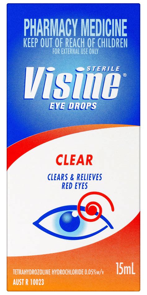 Visine Eye Drops Clear 15ml Galluzzos Chemist