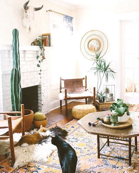 Indoor Plants In Design Bohemian Living Room Decor Bohemian Style