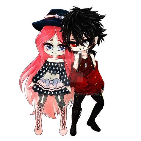 Chibi Couple Commission 22 By Rinnn Crft On Deviantart