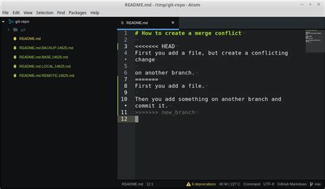 You can look around, make experimental changes and commit them, and you can discard any commits you make in this state without impacting any branches by performing another checkout. How to: Create a git Merge Conflict