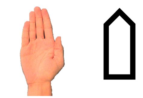 SignWriting Symbols Group 5: Flat Hand