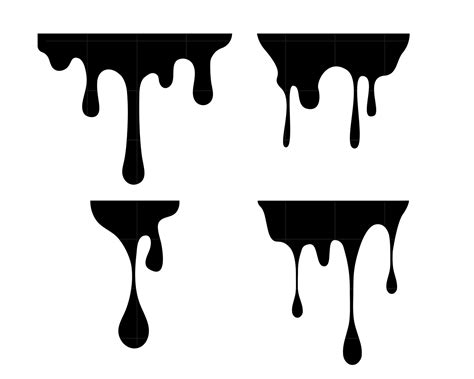 Dripping Borders Svg Dripping Svg Melting Svg Png Files Etsy