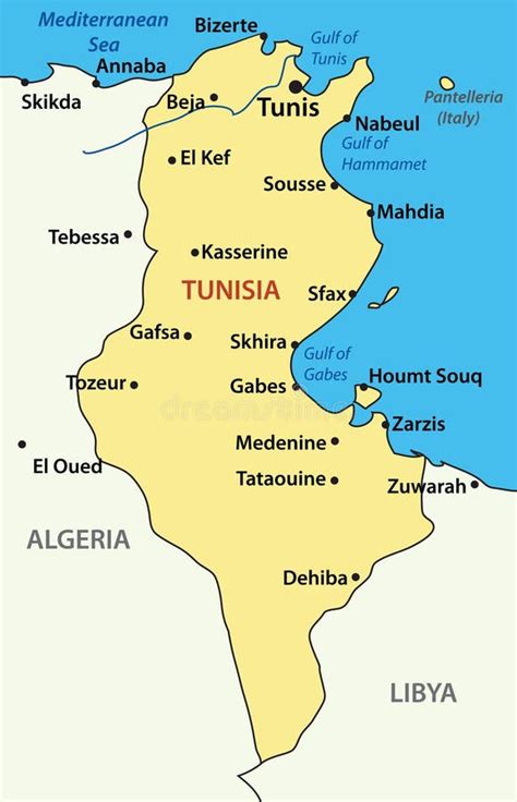 Ilustracao Mapa De Tunisia Vetor Ilustracao Do Vetor Ilustracao Images