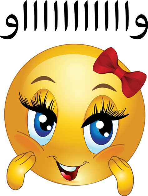 Waw Girl Smiley Emoticon Clipart I2clipart Royalty Free Public