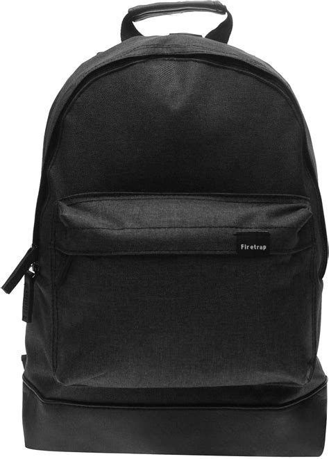 Firetrap Classic Backpack Bag Large Zipped Compartment Pockets Everyday