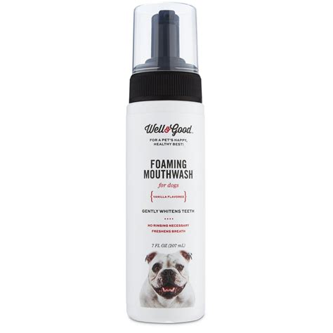 One of the most cherished yet feared features of dogs is their tongue. Well & Good Foaming Mouthwash for Dogs | Petco