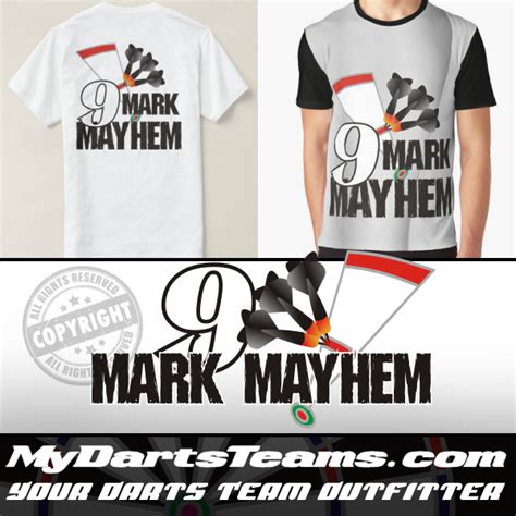9 Mark Mayhem Darts Team Darts Team Logos